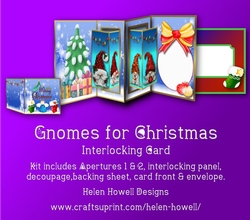 Gnomes for Christmas - Interlocking card