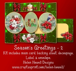 Seasons Greetings -2 - Circle Trifold 