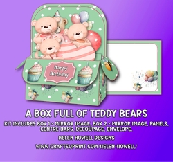 A Box Full of Teddy Bears -Pop Up Box