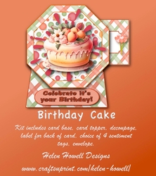 Birthday Cake - Easel Card
