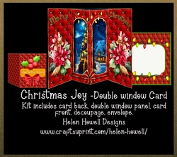 Christmas Joy - Double Window Card