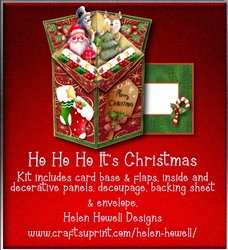 Ho Ho Ho Its Christmas - Tuxedo Pop Up Box