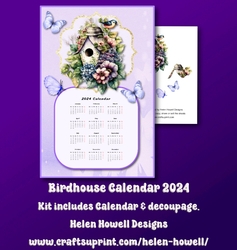 Birdhouse Calendar 2024