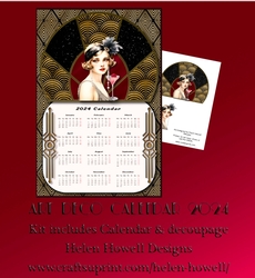Art Deco Calendar 2024