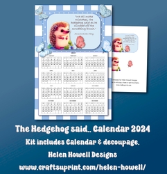 The Hedgehog said... Calendar 2024