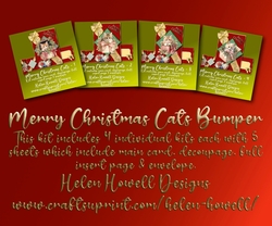 Merry Christmas Cats - Mini Bumper