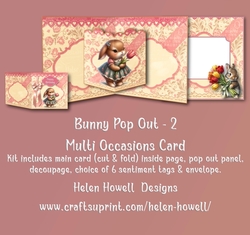 Bunny Pop Out 2 - Multi Occasions Card