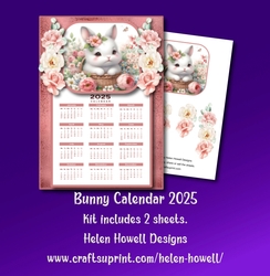 Bunny Calendar 2025