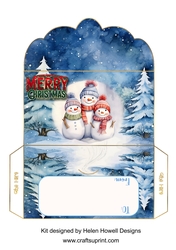 Christmas Money Envelope 1 - snowmen