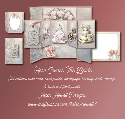 Image of cup1379527_37881 - Here Comes the Bride - Double Accordian Card 