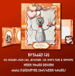 Birthday Cat - Unisex Card 