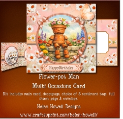 Flower-pot man - Multi Occasions Card