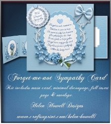 Foreget-me-not Sympathy Card