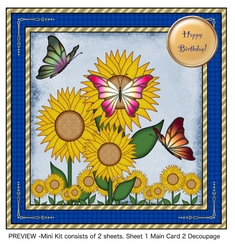 Sunflowers & Butterflies