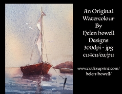 Watercolour Painting - Boat