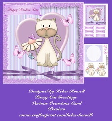 Pussy Cat Greetings - Various Occasions Card
