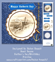 Boat Scene - Fathers Day/Birthday