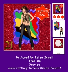 Rock On - 21st Birthday Card