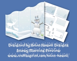 Snowy Morning 2 - Tri Fold Card