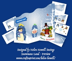 Snowmans Land - Wavy Tri Fold
