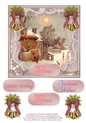 Merry Christmas Vintage Topper