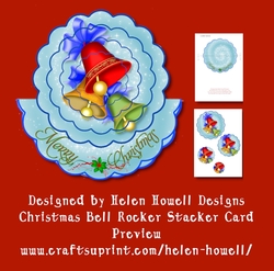 Christmas Bells Rocker Stacker Card