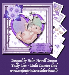 Teddy Love - Multi Occasions Card