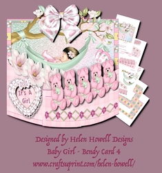 Baby Girl - Bendy Card 4