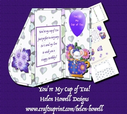 Youre My Cup of Tea! Tear Drop Tri Fold Card