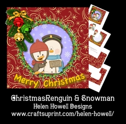 Christmas Penguin & Snowman