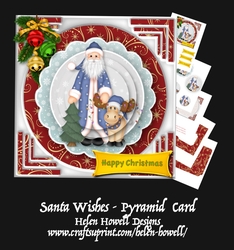 Santa Wishes - Pyramid Card