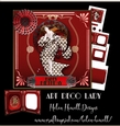 Art Deco Lady - Unisex Card