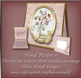 Floral Picture 6 - Tent Card - Multi Occasions Card