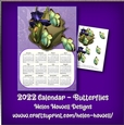 2022 Calendar - Butterflies