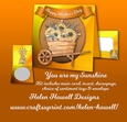 You are my Sunshine - Tent Card - Multi Occasions