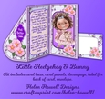 Little Hedgehog - Tear Drop Card
