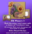 Silk Flowers 3 - Multi Occasions Card