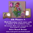 Silk Flowers 4 - Multi Occasions Card