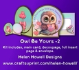 Owl Be Yours 2 - Cut and fold card