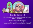Owl Be Yours 3 - Cut and fold card