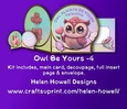 Owl Be Yours 4 - Cut and fold card