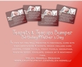 Teapots & Teacups Bumper - double fold card - Birthday/Mothers Day.
