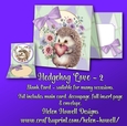Hedgehog Love -2 - Tent Card