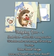 Hedgehog Love -4 - Tent Card