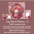 Cup Full of Flowers 3 - Multi Occasions Card