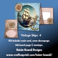 Vintage Ships 4 - Blank Card