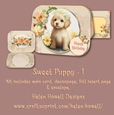 Sweet Puppy 1 - Round Cornered Tent Card