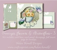 Teacups, Flowers & Butterflies - 3 - Blank Card