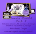 Lavender - Beautiful Purple 4 - Multi Occasions Card
