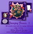 Amazing Flowers, Tent Card - Blank Card - Multi Occasions